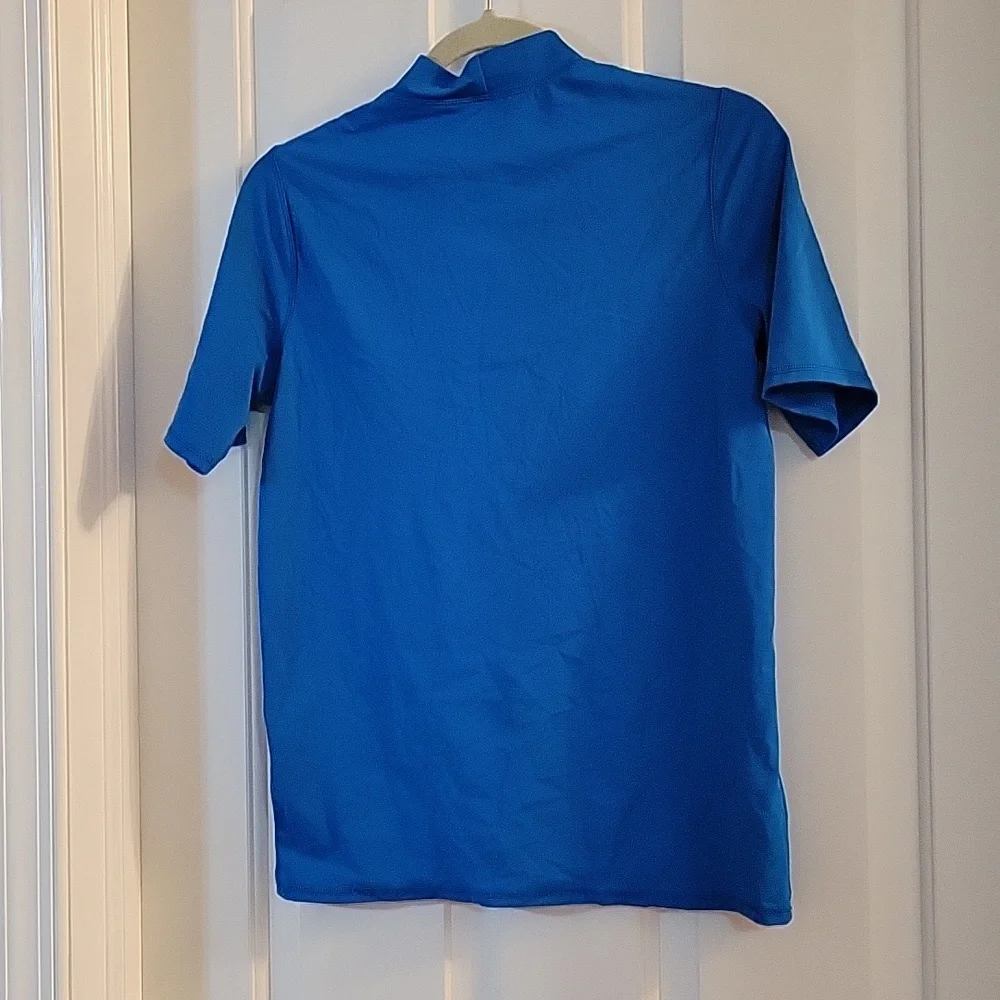 Lands End royal blue palm and surf rash guard large